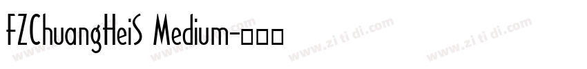 FZChuangHeiS Medium字体转换
